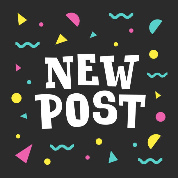 istock New post. Social media banner with colourful abstract background. Followers engagement concept. 1147480768