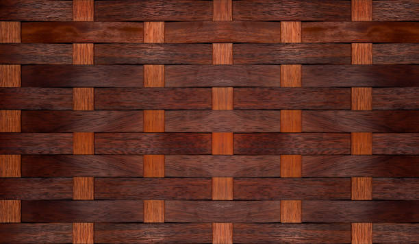 patrón de textura de tejido de bambú oscuro - bamboo shoot bamboo indoors plant fotografías e imágenes de stock