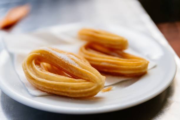 istock Delicious Spanish dessert churros. 1147489448