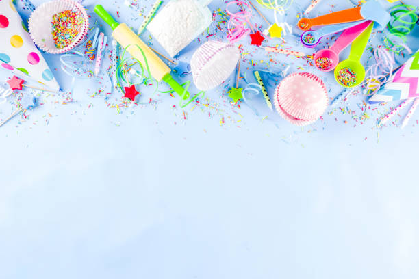 istock Sweet baking concept for birthday holiday party 1147514596
