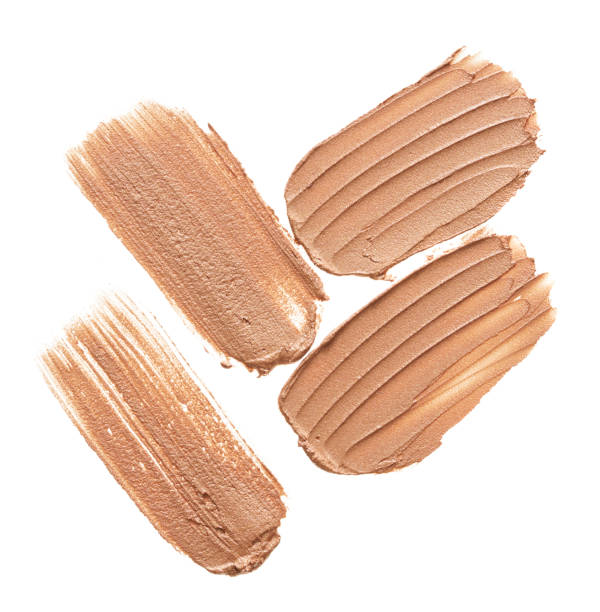 istock Light beige makeup smear of creamy foundation 1147518110