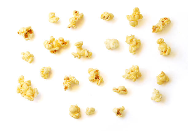 Popcorn.(with Clipping Path). Popcorn on white background. popcorn snack bowl isolated stock pictures, royalty-free photos & images
