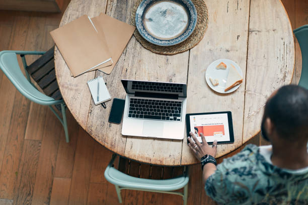 istock Young millennial using technology for his investment and on line banking. 1147519506