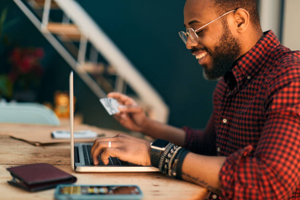istock Young millennial using technology and buying on line. 1147519515