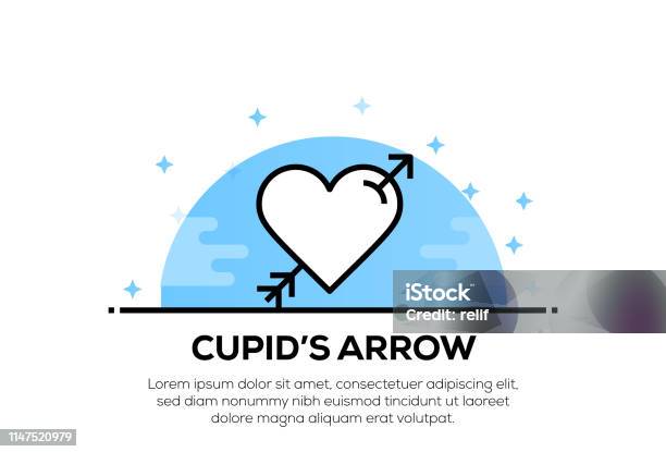 Cupids Arrow Icon Concept Stock Illustration - Download Image Now - Abstract, Angel, Art