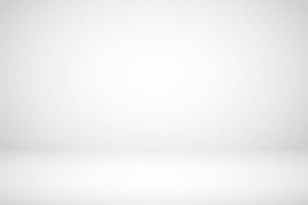 empty white studio room abstract background - branco imagens e fotografias de stock