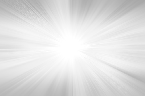 Grey gradient ray burst background - hypnotic illustration graphic from radial rays