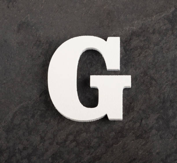 istock Letter G from blank alphabet on gray background 1147524398