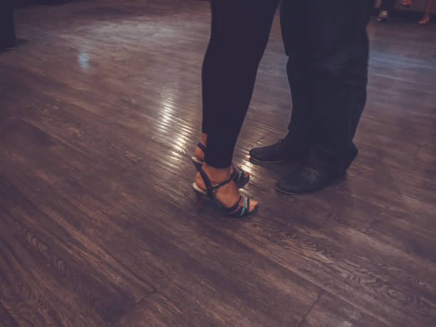 istock Tango dancing couple, legs in motion, snapshot in close 1147525298
