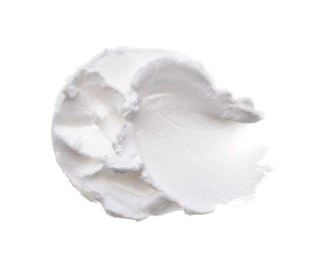 istock Smears of white cream 1147525359