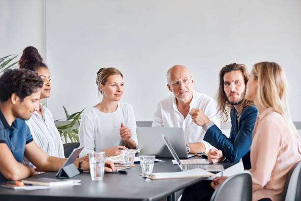 istock Business professionals planning strategy in office 1147527056