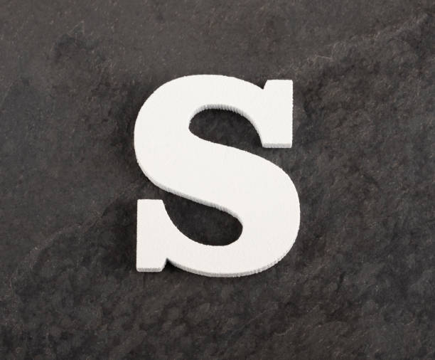 istock Letter S from blank alphabet on gray background 1147528163