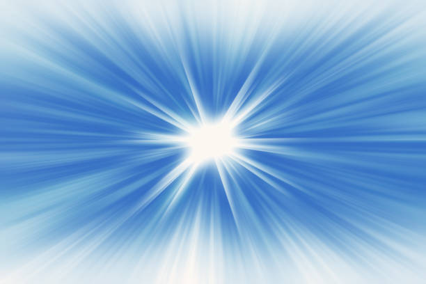istock Blue radial radiant banner background glowing starburst 1147529626