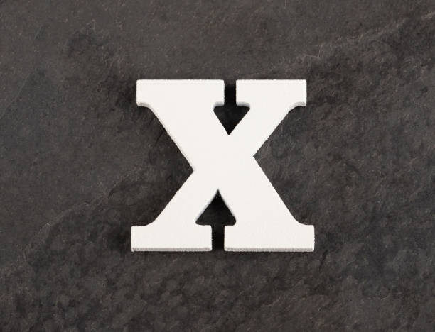 istock Letter X from blank alphabet on gray background 1147529733