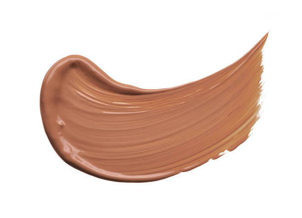 istock Light beige makeup smear of creamy foundation 1147530128