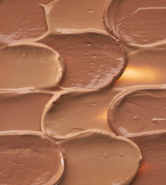 istock Light beige makeup smear of creamy foundation 1147530184