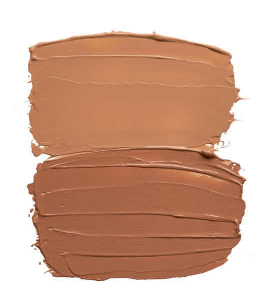 istock Light beige makeup smear of creamy foundation 1147530196