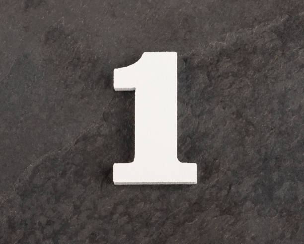istock Number 1 - Blank figure on gray background 1147530217