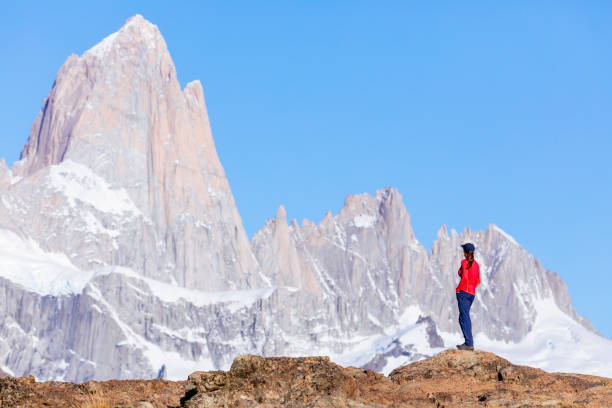 istock A woman looking at the Monte Fitz Roy range 1147530977