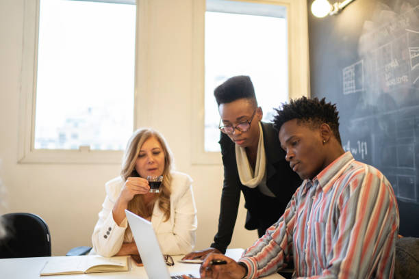 istock Business team talking on a meeting in the office 1147531119