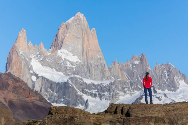 istock A woman looking at the Monte Fitz Roy range 1147531277