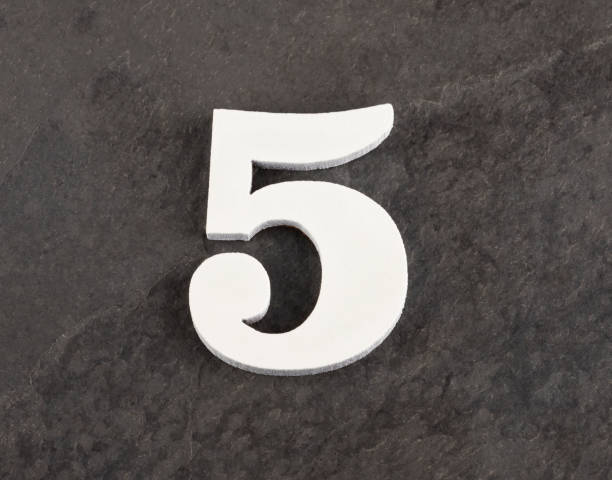 istock Number 5 - Blank figure on gray background 1147531503