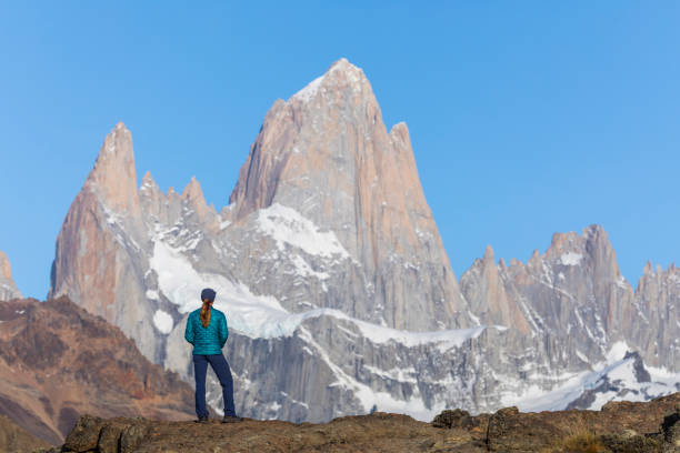 istock A woman looking at the Monte Fitz Roy range 1147531717