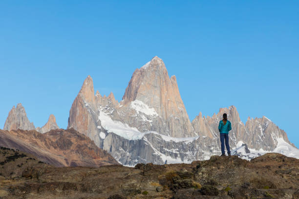 istock A woman looking at the Monte Fitz Roy range 1147532605
