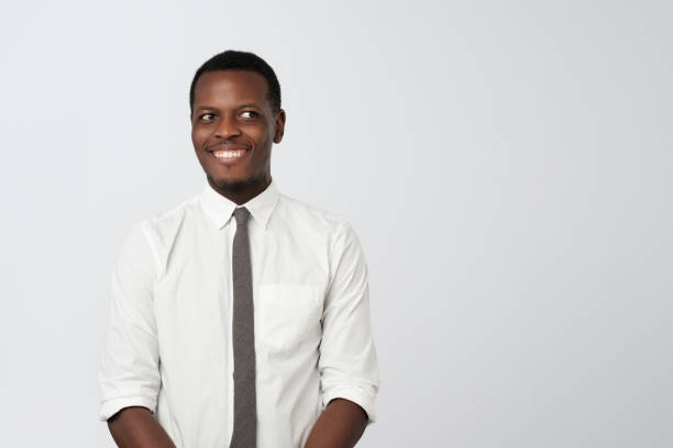 istock Cunning tricky african mature man thinking looking aside. 1147534526