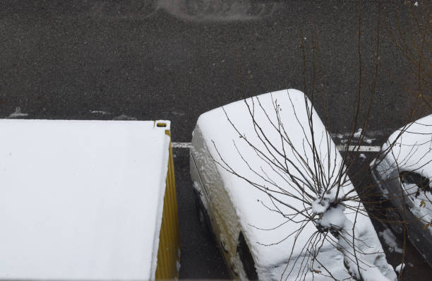 istock Cars and snowy streets. 1147534792