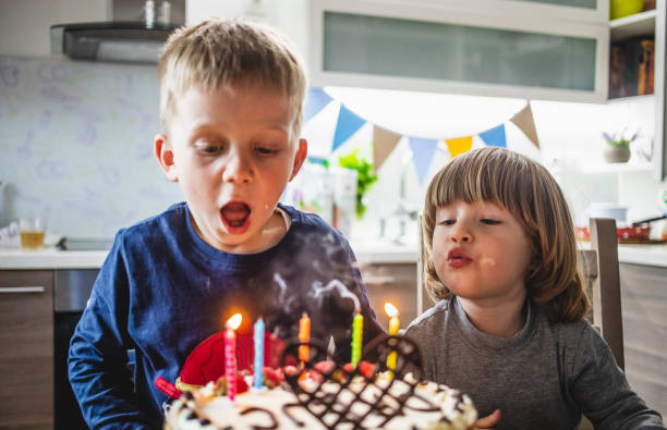 istock Toddler boy having a birthday cake 1147535055