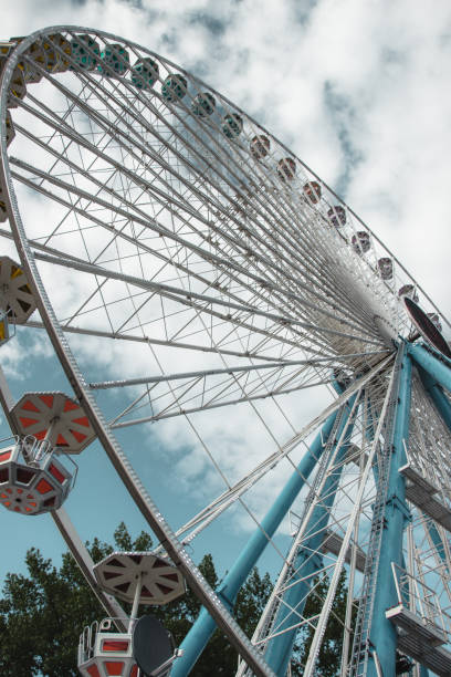 istock Carousel, Ferris wheel, amusement park. 1147537715