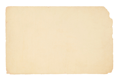 A horizontal vector illustration of a plain blank beige colored ripped paper