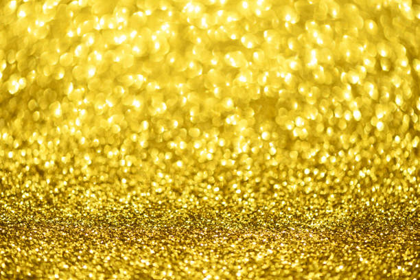 istock Glitter defocused abstract background with blurry lights, stars. Christmas festive texture. New year party 1147544541