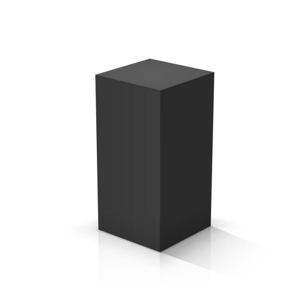 illustrazioni stock, clip art, cartoni animati e icone di tendenza di cuboide nero - cuboid