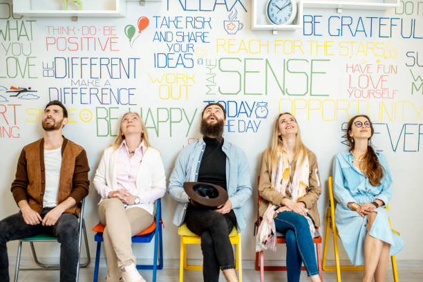 istock Group of diverse people on the white wall background 1147552610