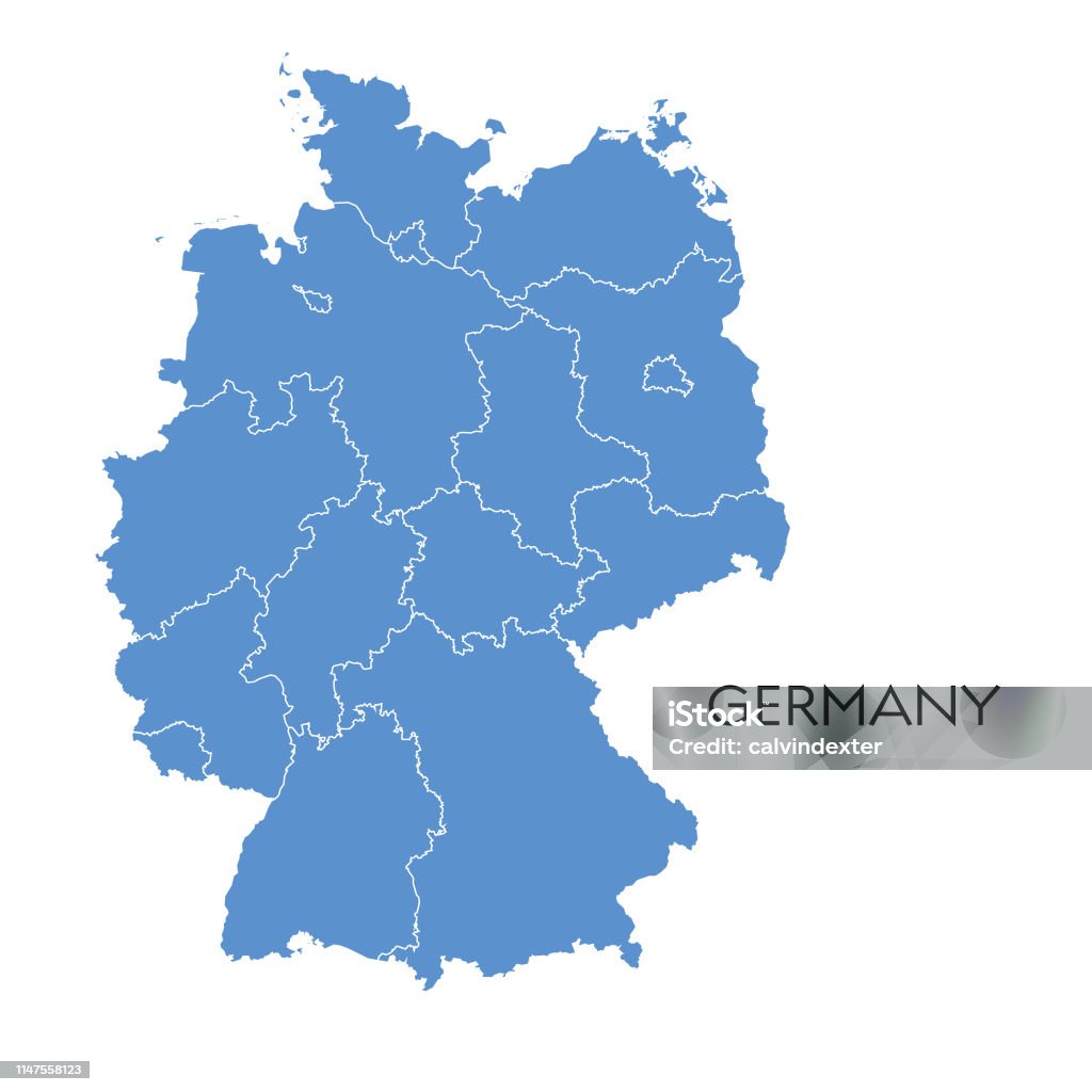 Kuvapankin kuvitus otsikolla Saksan Kartta – Lataa kuva nyt - Saksa, Kartta,  Vektori - iStock