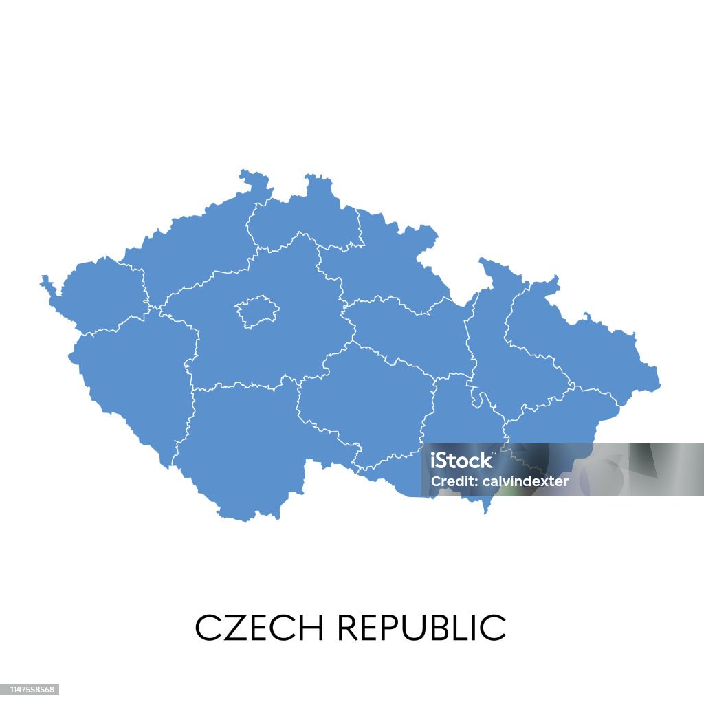 Czech Republic map Vector illustration of the map of Czech Republic Czech Republic stock vector Czech Republic map Vector illustration of the map of Czech Republic Czech Republic stock vector