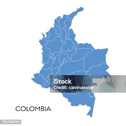 istock Colombia map 1147558765