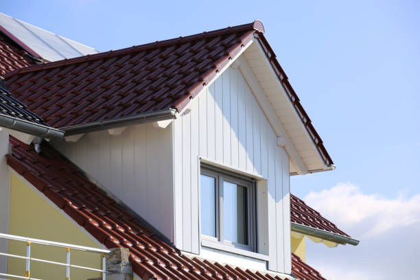 istock Tiled roof with wooden cladded dormer 1147565882