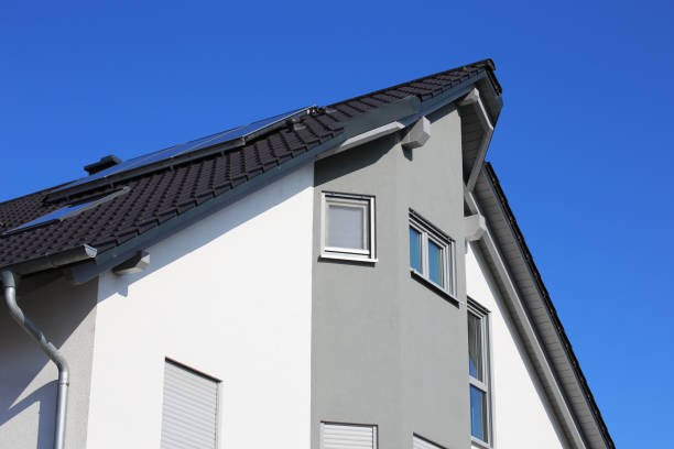 Residential home with modern facade painting