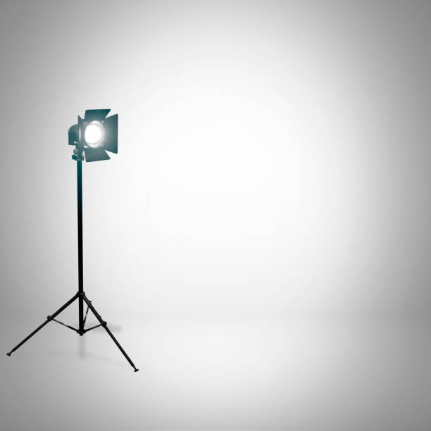 istock White empty photo studio with professional flashlight. Free space empty to place your object, text or logo. 3D rendering 1147566571