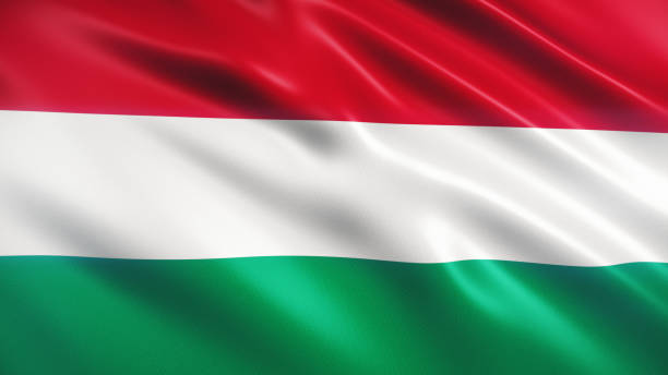 ハンガリーの旗 - hungarian flag ストックフォトと画像