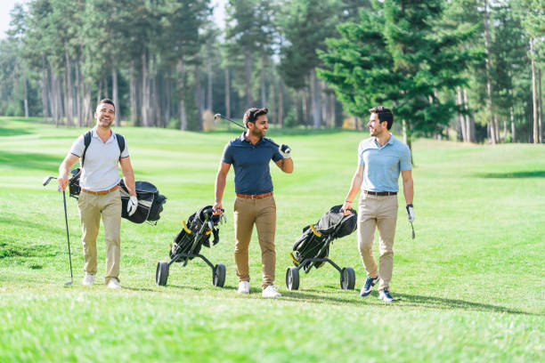 istock Friends Playing Golf on a Beautiful Sunny Day 1147568546