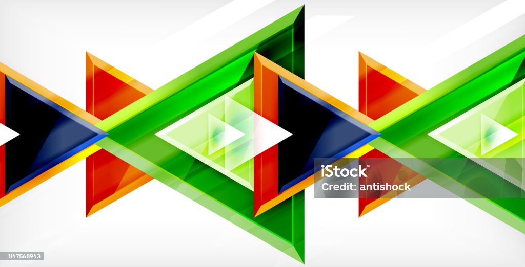 Dynamic Triangle Composition Abstract Background Stock Illustration ...