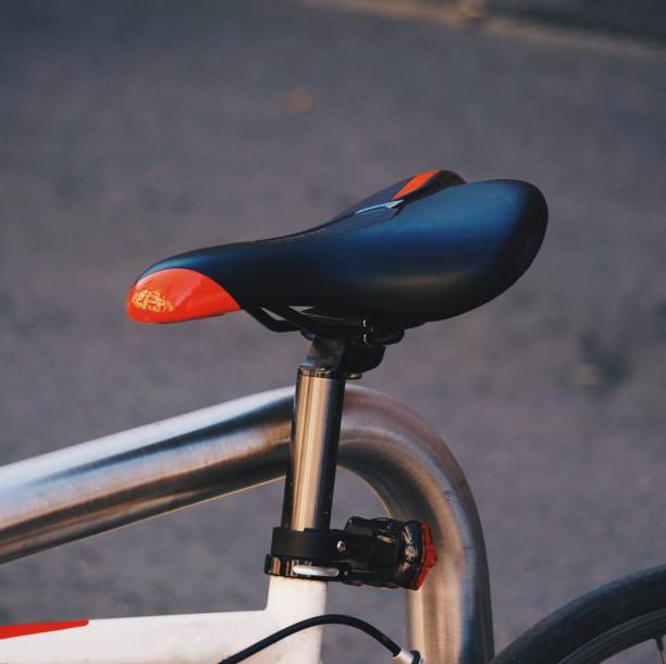 istock bicycle seat transportation in the street 1147572273