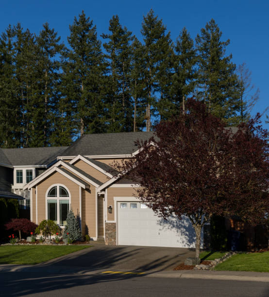istock Typical US Suburban House - Wide Right 1147575177
