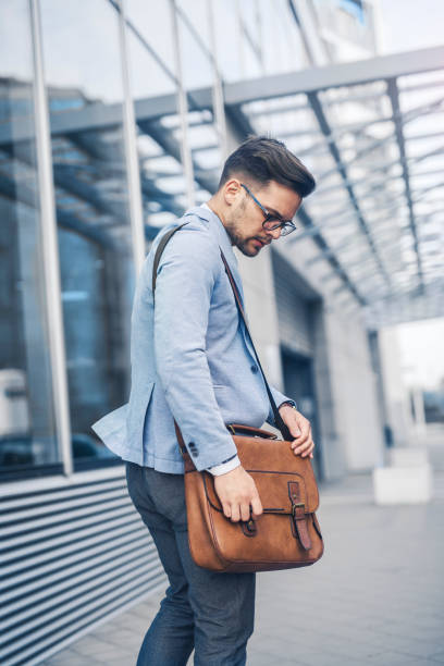 istock Businessman in hurry 1147575219
