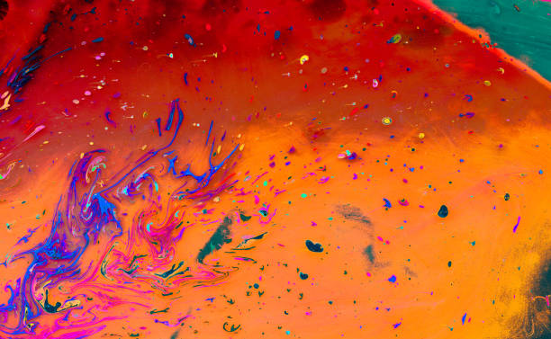 istock Abstract grunge art background texture with colorful paint splashes 1147575886