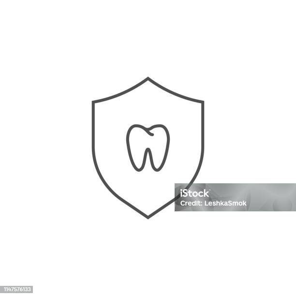 Teeth Protection Icon Stock Illustration - Download Image Now - Anatomy, Body Care, Clip Art